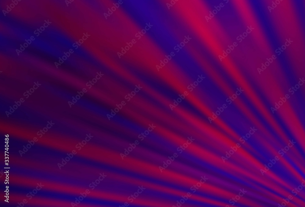 Fototapeta premium Dark Purple vector template with repeated sticks.
