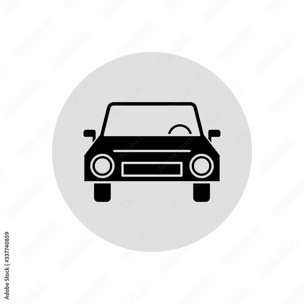 solid icons for black car front,transportation,vector illustrations