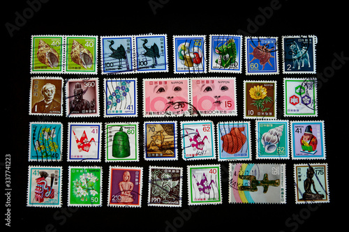 Stamps collage