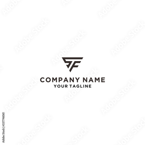 SF Letter Logo Design Template Vector