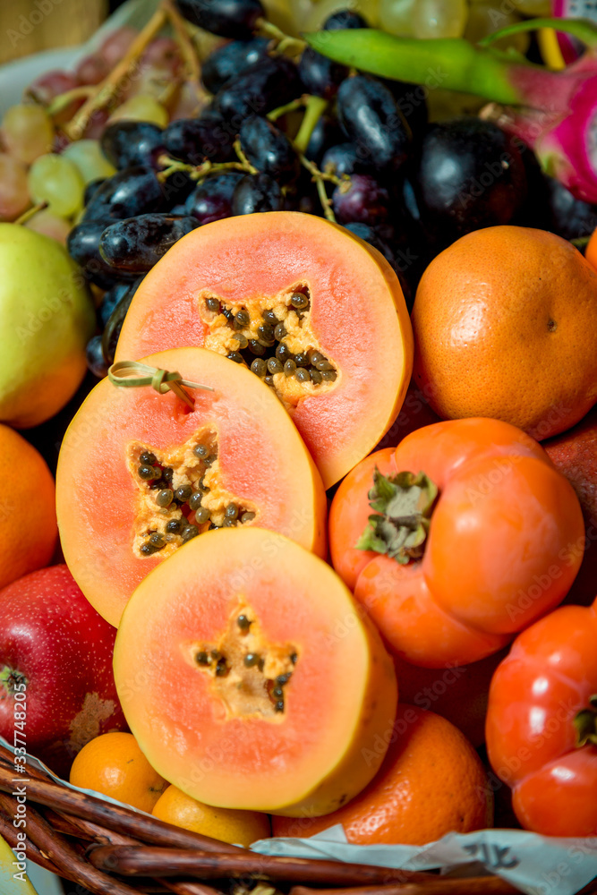 fruit assortment at the event, buffet, catering fruit assortment at the event, buffet, catering