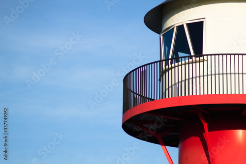 Leuchtturm Nahaufnahme in der Nähe von Hamburg  photo