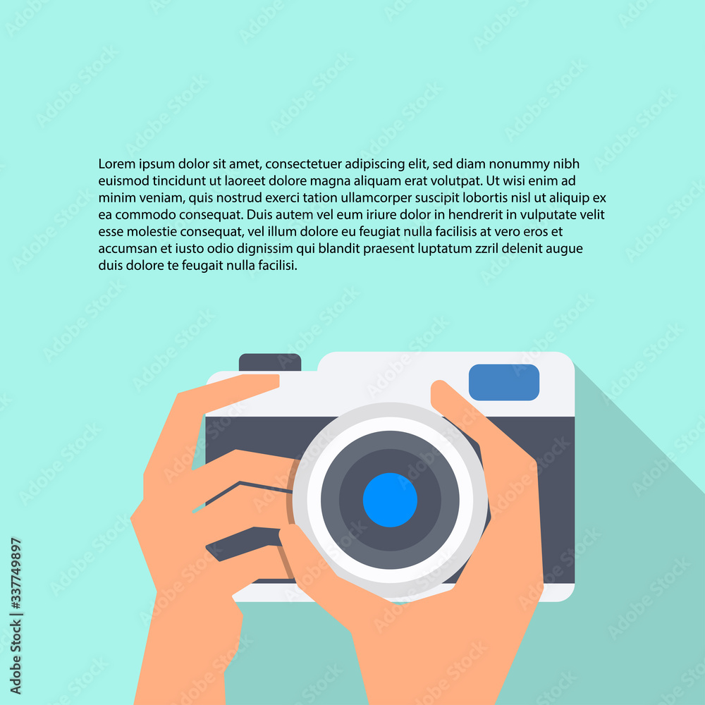 Hand Holding Photo Camera Photography Flat Design,Vector Illustration Hand Holding Photo Camera Photography Flat Design,Vector Illustration