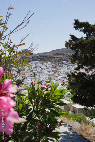 Lindos- die weiße Stadt auf Rhodos, Griechenland 