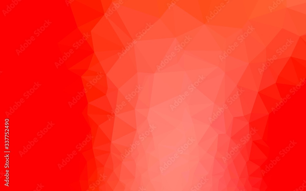 Light Red vector abstract mosaic backdrop. Geometric illustration in Origami style with gradient. Brand new style for your business design. Light Red vector abstract mosaic backdrop. Geometric illustration in Origami style with gradient. Brand new style for your business design.