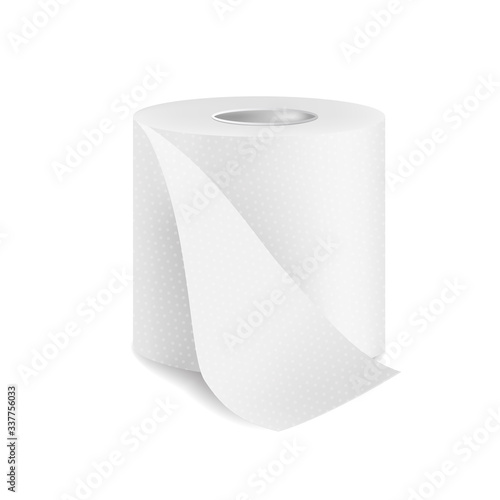White toilet paper roll, icon.