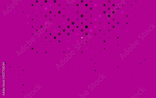 Light Purple vector cover with spots. Blurred decorative design in abstract style with bubbles. Pattern for ads, booklets.