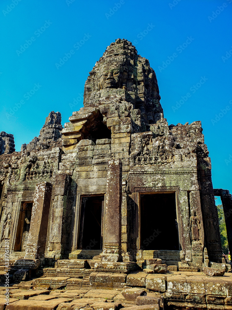 Siem Reap, Cambodia, December 29, 2019: Angkor Wat temple