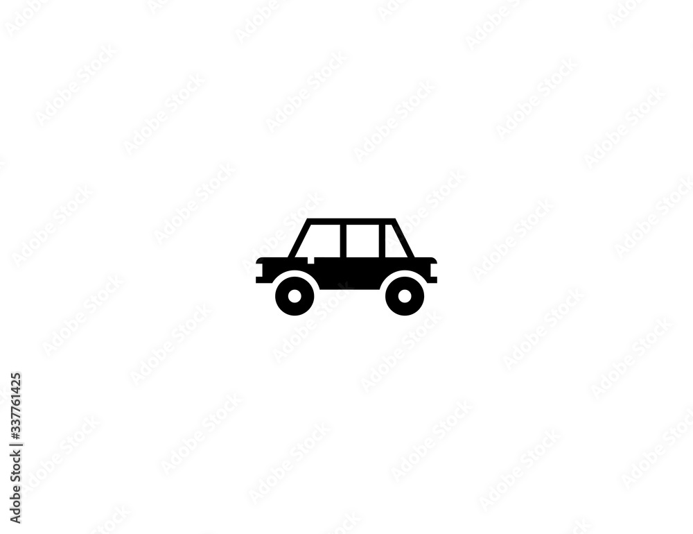 Car vector flat icon. Isolated automobile, vehicle emoji illustration