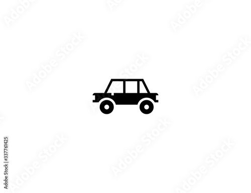 Car vector flat icon. Isolated automobile  vehicle emoji illustration