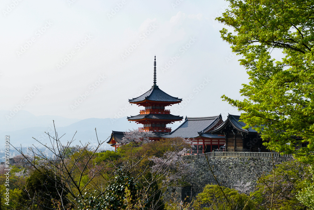 Kiyomizudera, Kyoto during the coronavirus crisis. Kiyomizudera, Kyoto during the coronavirus crisis.