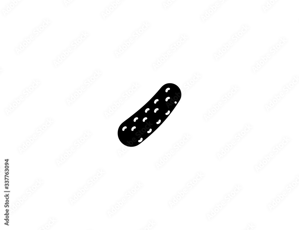 Cucumber vector flat icon. Isolated fresh vegetable cucumber illustration Cucumber vector flat icon. Isolated fresh vegetable cucumber illustration