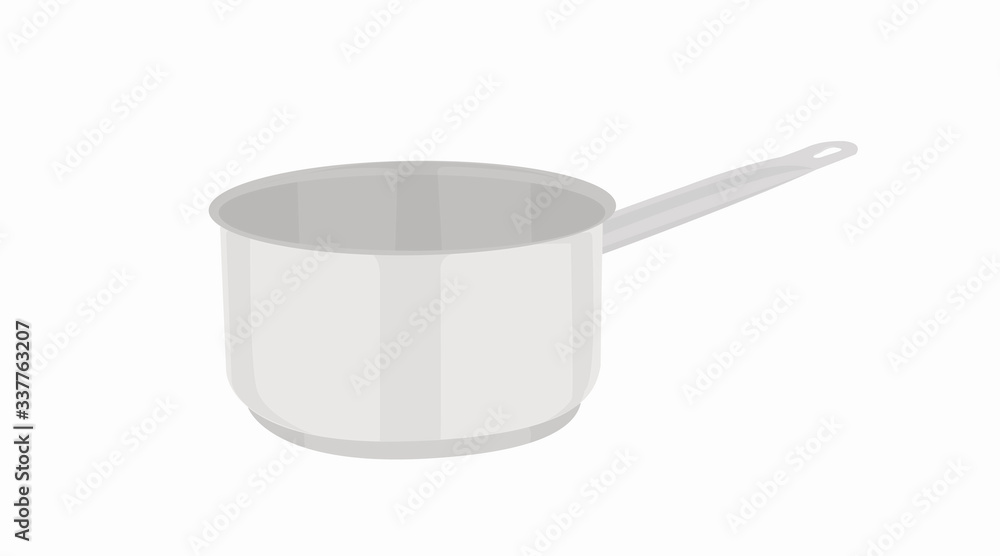 Vector Isolated Illustration of a Saucepan Vector Isolated Illustration of a Saucepan