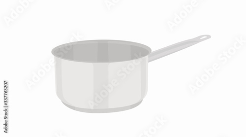 Vector Isolated Illustration of a Saucepan