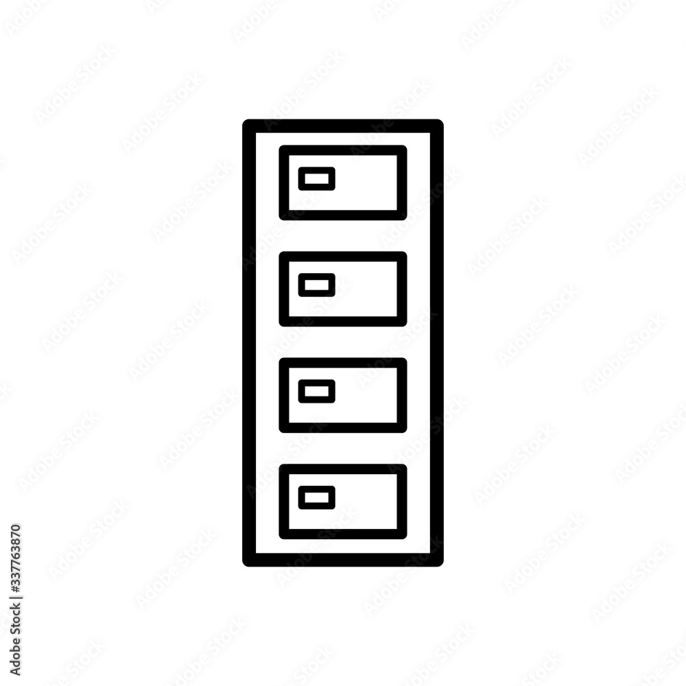 filling cabinet icon vector design template filling cabinet icon vector design template