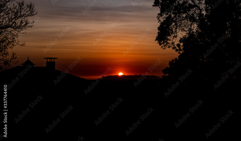 sunset in the city sunset in the city