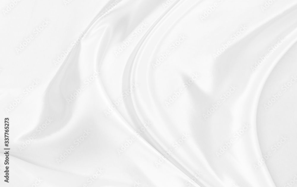 Naklejka premium White gray satin texture that is white silver fabric silk background with beautiful soft blur pattern natural.