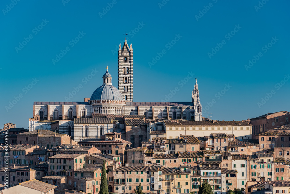 medieval architecture in Tuscany city of Siena medieval architecture in Tuscany city of Siena