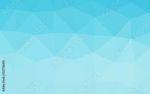 Light BLUE vector abstract polygonal cover. An elegant bright illustration with gradient. Template for a cell phone background.