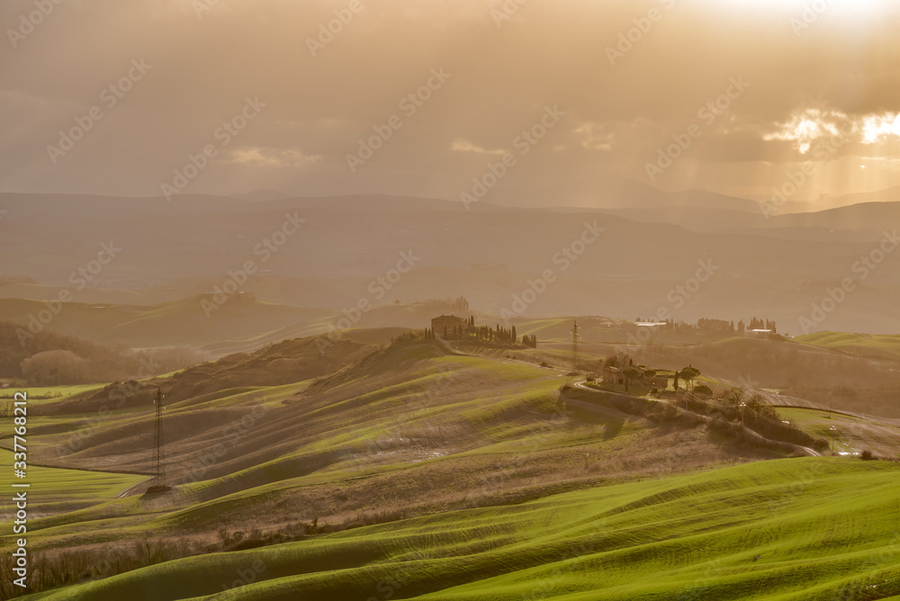 Lands of Tuscany in the Province of Siena Italy