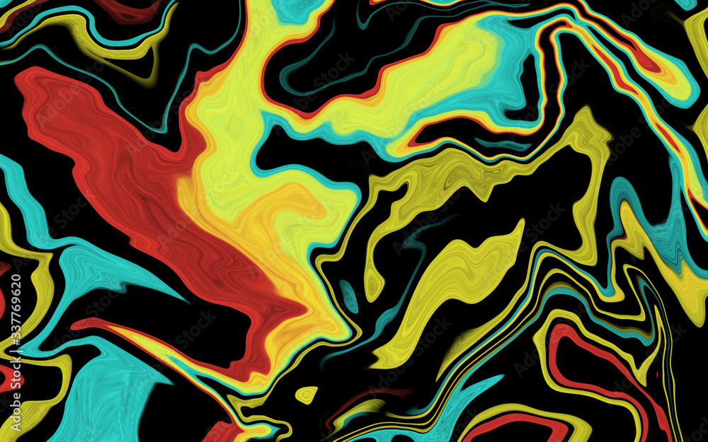 Liquid uneven marble pattern with light highlights. Abstract acrylic background. Texture of a work of art. The effect of fluid art. The abstract artwork is smeared and splattered with paint. Liquid uneven marble pattern with light highlights. Abstract acrylic background. Texture of a work of art. The effect of fluid art. The abstract artwork is smeared and splattered with paint.