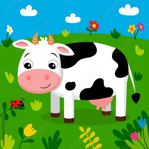 cow on a meadow