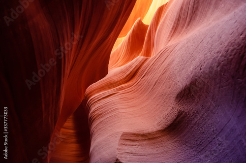 Beautiful Antelope canyon, Navajo land east of Page, USA