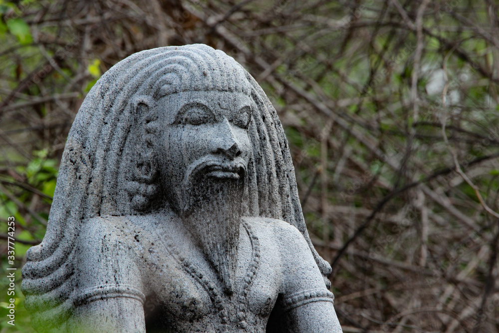 a beautiful closeup picture of hindu god in india