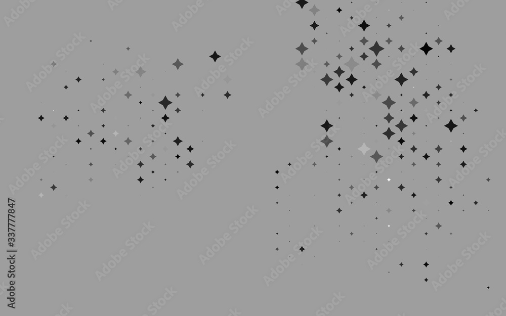 Light Silver, Gray vector layout with bright stars. Modern geometrical abstract illustration with stars. The pattern can be used for wrapping gifts. Light Silver, Gray vector layout with bright stars. Modern geometrical abstract illustration with stars. The pattern can be used for wrapping gifts.