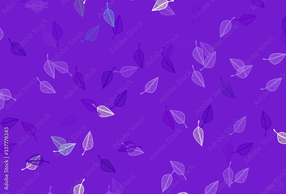 Light Purple vector sketch background.