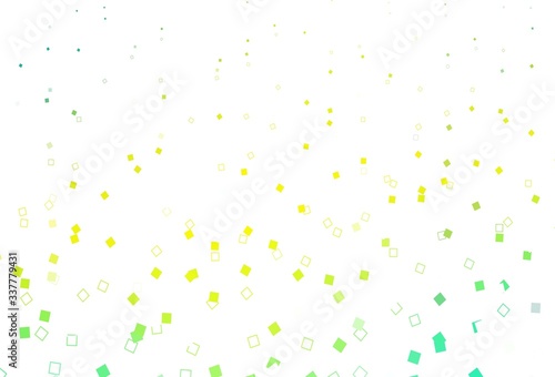 Light Green  Yellow vector backdrop with lines  rectangles.