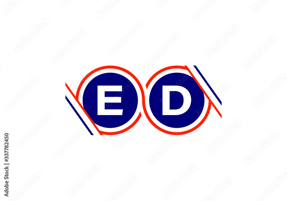 E D Initial Letter Logo design vector template, Graphic Alphabet Symbol for Corporate Business Identity E D Initial Letter Logo design vector template, Graphic Alphabet Symbol for Corporate Business Identity