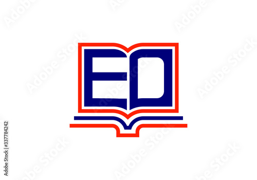 E D Initial Letter Logo design vector template, Graphic Alphabet Symbol for Corporate Business Identity