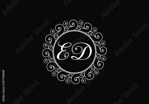 E D Initial Letter Logo design vector template, Graphic Alphabet Symbol for Corporate Business Identity