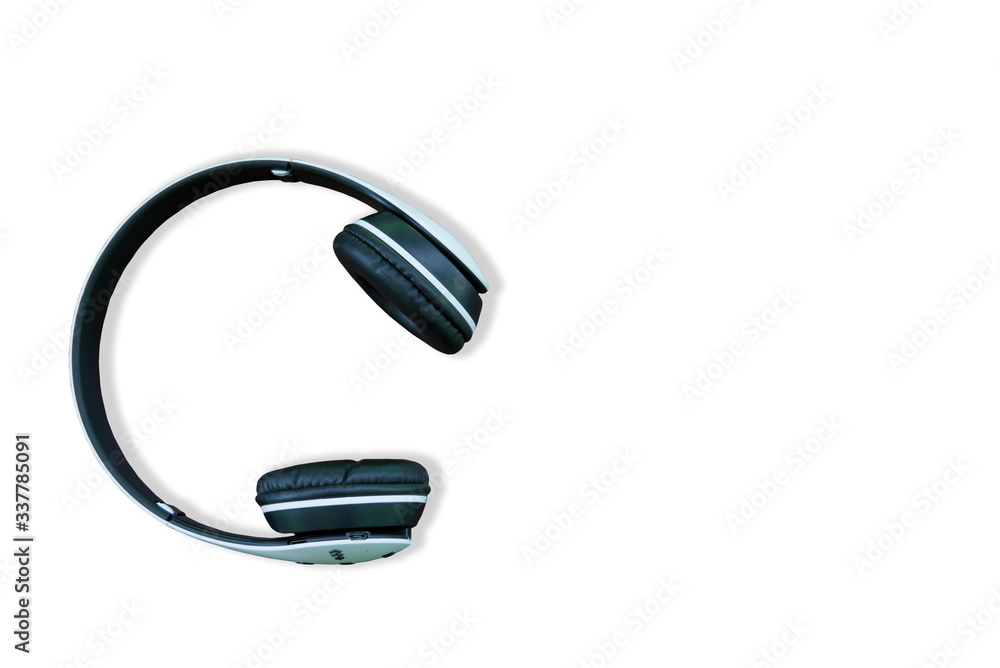 Pair of white headphones isolated on white,Pair of white headphones isolated on white Pair of white headphones isolated on white,Pair of white headphones isolated on white