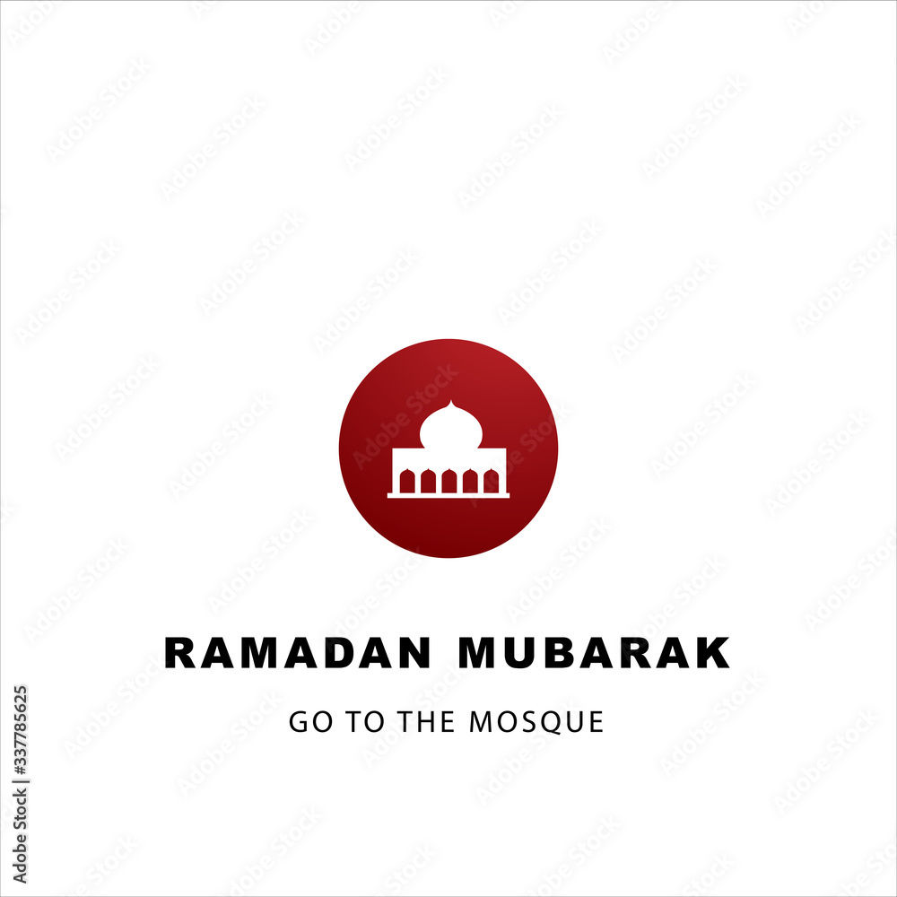 Muslim icon during Ramadan vector