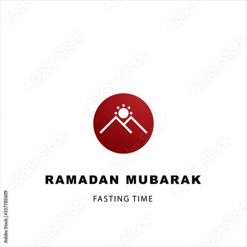 Muslim icon during Ramadan vector