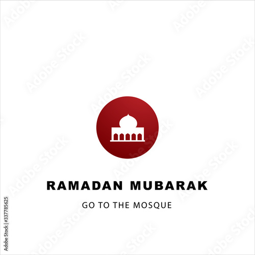 Muslim icon during Ramadan vector