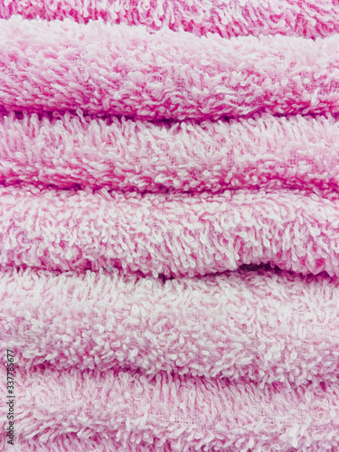 Stack of different red towel
