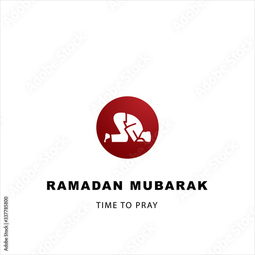 Muslim icon during Ramadan vector