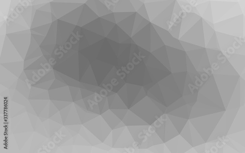 Fototapeta Naklejka Na Ścianę i Meble -  Light Silver, Gray vector shining triangular template. A completely new color illustration in a vague style. New texture for your design.