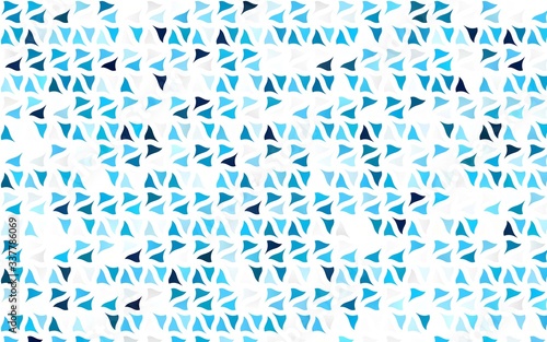 Light BLUE vector cover in polygonal style. Abstract gradient illustration with triangles. Pattern for commercials.