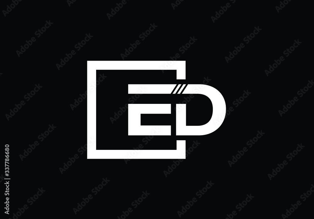 E D Initial Letter Logo design vector template, Graphic Alphabet Symbol for Corporate Business Identity E D Initial Letter Logo design vector template, Graphic Alphabet Symbol for Corporate Business Identity