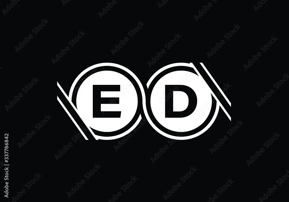 E D Initial Letter Logo design vector template, Graphic Alphabet Symbol for Corporate Business Identity E D Initial Letter Logo design vector template, Graphic Alphabet Symbol for Corporate Business Identity
