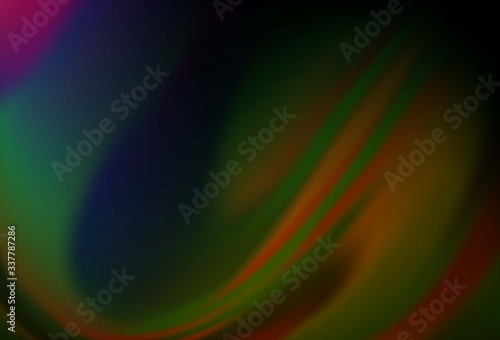 Dark Multicolor, Rainbow vector colorful blur background. © Dmitry