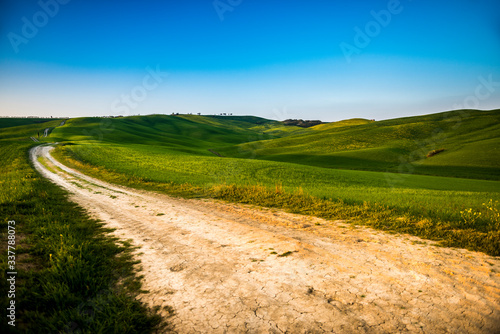 sunset in the Tuscany Hills