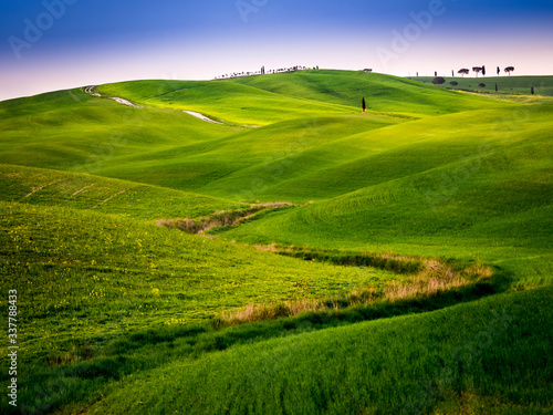 sunset in the Tuscany Hills