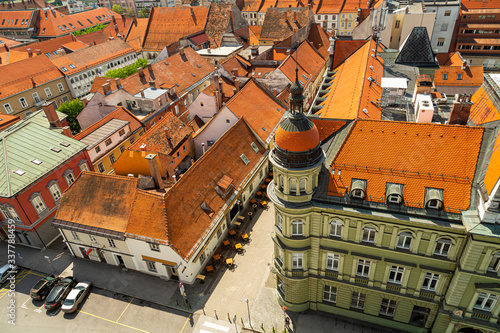 Rooftop view of Maribor, town in Slovenia