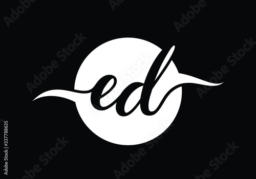 E D Initial Letter Logo design vector template, Graphic Alphabet Symbol for Corporate Business Identity
