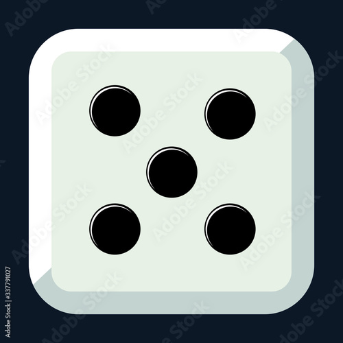 Dice for table games, Vector Illustration.